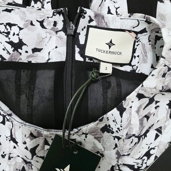 Nwt Tuckernuck - 2 Gray Gardens Andi Floral Pleated Formal Maxi Dress - Picture 8 of 8